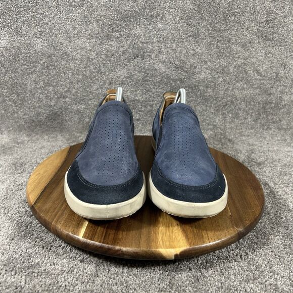 Ecco Collin 2.0 Mens Size 9 Blue Nubuck Perf Comfy Casual Loafers Slip On Shoes main image 6